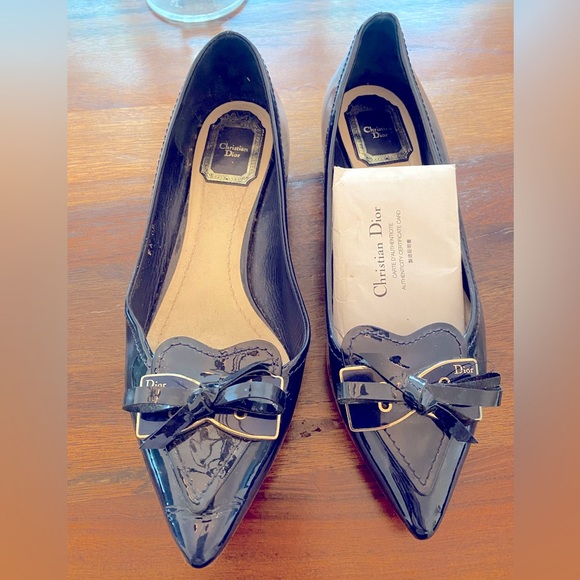 Christian Dior loafers in gloss navy blue - Picture 1 of 4